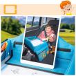 Masa pentru scaun auto si carucior cu suport tableta, Lenny, Walser, albastru