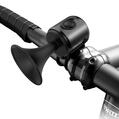 Claxon bicicleta cu baterii CR2032, 120 dB, prindere ghidon, potrivire universala inclusiv trotineta, scuter, bicicleta electrica, bicicleta copii, e-bike, prindere ghidon, rezistent la apa - RESIGILAT (produs nou - cu ambalaj deteriorat)