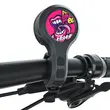 Sonerie bicicleta, alarma antifurt, claxon 130 dB, 3 sunete ajustabile, incarcare USB, prindere ghidon, rezistenta la apa, negru