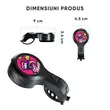 Sonerie bicicleta, alarma antifurt, claxon 130 dB, 3 sunete ajustabile, incarcare USB, prindere ghidon, rezistenta la apa, negru
