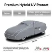 Prelata auto antigrindina XXL, Premium Hybrid UV Protect, 8 mm grosime, 5750 x 2030 x 1200 mm, gri, Walser