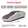Prelata auto antigrindina L, Premium Hybrid, 8 mm grosime, 4750 x 1620 x 1170 mm, gri, Walser