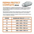 Prelata auto antigrindina M, Perma Protect Complete, 5 mm grosime, 4250 x 1620 x 1170 mm, gri, Walser