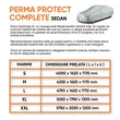 Prelata auto antigrindina XL, Perma Protect Complete, 5 mm grosime, 5250 x 1750 x 1200 mm, gri, Walser
