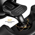 Oglinda Auto Supraveghere Bebelusi, Roll Fast, Fixare Tetiera, suport anti-alunecare 360 grade, 25 x 17 cm