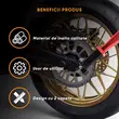 Perie Curatare Lant Bicicleta, Moto, ATV, Roll Fast, ABS, 25.5 cm, rosu