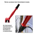 Perie Curatare Lant Bicicleta, Moto, ATV, Roll Fast, ABS, 25.5 cm, rosu