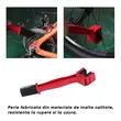 Perie Curatare Lant Bicicleta, Moto, ATV, Roll Fast, ABS, 25.5 cm, rosu