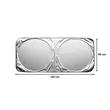 Parasolar parbriz 160 x 90 cm, pliabil, poliester premium 240T, protectie ridicata UV, pentru parbriz auto, Roll Fast, argintiu