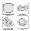 Parasolar parbriz 160 x 90 cm, pliabil, poliester premium 240T, protectie ridicata UV, pentru parbriz auto, Roll Fast, argintiu