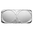 Parasolar parbriz 160 x 90 cm, pliabil, poliester premium 240T, protectie ridicata UV, pentru parbriz auto, Roll Fast, argintiu