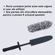Perie Curatare Jante Auto din Microfibre, Roll Fast, lungime 44 cm, cap perie 22 cm