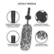 Perie Curatare Jante Auto din Microfibre, Roll Fast, lungime 44 cm, cap perie 22 cm