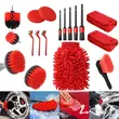Kit Curatare Auto Set 20 de piese, Detailing, interior si exterior, Roll Fast, geanta transport si depozitare