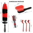 Kit Curatare Auto Set 20 de piese, Detailing, interior si exterior, Roll Fast, geanta transport si depozitare