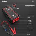 Starter auto Utrai Jstar One, portabil digital multifunctional cu lanterna, functie baterie externa, busola, 12V, 2000A, 16000mAh, 59.2Wh, port DC, port USB, port tip C - RESIGILAT (produs nou - cu ambalaj deteriorat)