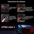 Starter auto Utrai Jstar One, portabil digital multifunctional cu lanterna, functie baterie externa, busola, 12V, 2000A, 16000mAh, 59.2Wh, port DC, port USB, port tip C - RESIGILAT (produs nou - cu ambalaj deteriorat)