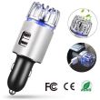 Purificator aer auto 2in1, cu incarcator auto USB, 2 porturi