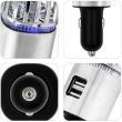 Purificator aer auto 2in1, cu incarcator auto USB, 2 porturi