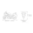 Prelata pentru motociclete, Cartrend, marimea M 203 x 89 x 119 cm