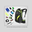Rucsac bicicleta impermeabil, buzunar sistem hidratare, 15L, pliabil, 42 x 26 x 15 cm, West Biking, negru cu verde