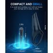 Aspirator auto wireless cu acumulator reîncărcabil, filtru HEPA, Baseus, 70 W, 5000 Pa, negru