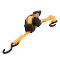 Chinga ancorare cu clichet si retractie automata, 3.5 m, 200 kg