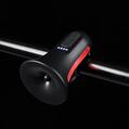 Claxon bicicleta cu telecomanda si lumini de avertizare, 5 sunete alarma, 120 dB, baterie 300 mAh cu incarcare USB, prindere ghidon, potrivire universala inclusiv trotineta, bicicleta electrica - RESIGILAT (produs testat - fara ambalaj original)