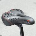 Sa bicicleta MTB cu stop reflectorizant rosu si spuma de memorie, ergonomica, impermeabila, rezistenta la socuri, 27.5 x 19.5 x 9 cm, poliuretan, West Biking, negru cu rosu - RESIGILAT (produs testat - cu ambalaj deteriorat)
