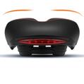 Sa bicicleta MTB cu stop reflectorizant rosu si spuma de memorie, ergonomica, impermeabila, rezistenta la socuri, 27.5 x 19.5 x 9 cm, poliuretan, West Biking, negru cu rosu - RESIGILAT (produs testat - cu ambalaj deteriorat)