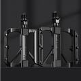 Set pedale bicicleta MTB, BMX, de oras, model lat, cu crampoane, antiderapante, ultrausoare, impermeabile, rezistente la praf, rulment DU, 10.5 x 9.5 x 1.8 cm, aliaj de aluminiu, West Biking - RESIGILAT (produs testat - fara ambalaj original)
