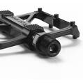 Set pedale bicicleta MTB, BMX, de oras, model lat, cu crampoane, antiderapante, ultrausoare, impermeabile, rezistente la praf, rulment DU, 10.5 x 9.5 x 1.8 cm, aliaj de aluminiu, West Biking - RESIGILAT (produs testat - fara ambalaj original)