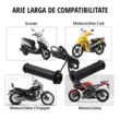 Mansoane ghidon incalzite moto, scuter, ATV, West Biking, manere 22 mm, 12V, temperatura reglabila, set 2 buc