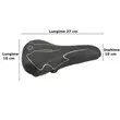 Sa pentru bicicleta, Trekking, Gel Elastomer, 27 x 16 x 10 cm, Fischer - resigilat1