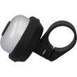 Minisonerie ”ding-dong” pentru bicicleta, Fischer, metal, negru cu argintiu, universala