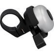 Minisonerie ”ding-dong” pentru bicicleta, Fischer, metal, negru cu argintiu, universala