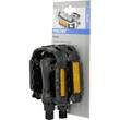 Pedale bicicleta MTB, Fischer, banda reflectorizanta, antiderapant, plastic, set 2