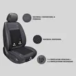 Husa scaun auto cu ventilatie, 3 trepte de reglare, alimentare 12 V, Premium, negru