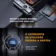 Starter baterie auto 12V, 2500A, compresor, robot pornire, jump starter booster, functie baterie externa, lanterna, 20000mAh, argintiu, geanta depozitare