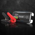 Jump starter auto profesional puternic 12V, portabil, multifunctional, 6000A, acumulator extern Fast Charge USB-C, 27000mAh, lanterna LED, argintiu cu negru, geanta depozitare - RESIGILAT (produs nou - cu ambalaj deteriorat)
