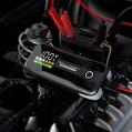 Jump starter auto profesional puternic 12V, portabil, multifunctional, 6000A, acumulator extern Fast Charge USB-C, 27000mAh, lanterna LED, argintiu cu negru, geanta depozitare - RESIGILAT (produs nou - cu ambalaj deteriorat)