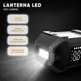 Jump starter auto cu compresor, 6000 A, 12 V, 27000 mAh, 150 PSI, baterie externa, lanterna LED