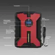 Compresor auto digital multifunctional 12V, 120W, 35L/min, cablu de alimentare 3 m, lumina LED, decuplare automata, negru-rosu