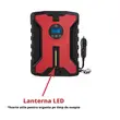 Compresor auto digital multifunctional 12V, 120W, 35L/min, cablu de alimentare 3 m, lumina LED, decuplare automata, negru-rosu