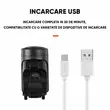 Claxon bicicleta, alarma antifurt, sonerie 140 dB, baterie 200 mAh cu incarcare USB, potrivire universala inclusiv trotineta, scuter, bicicleta electrica, e-bike, prindere ghidon, rezistent la apa