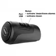Sonerie bicicleta electronica, alarma antifurt, claxon 125 dB, baterie 200 mAh cu incarcare USB, potrivire universala inclusiv trotineta, scuter, bicicleta electrica, e-bike, prindere ghidon, rezistent la apa