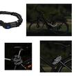 Antifurt bicicleta lant reflectorizant, Fischer, cu cifru, lungime 80 cm, grosime veriga otel 8 mm