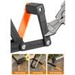 Antifurt pliabil cu cheie pentru bicicleta de oras si electrica, MTB, trotineta, scuter, suport prindere, sac de depozitare, lungime 63 cm, ABS + zinc +PP, rezistent la apa, West Biking, negru cu portocaliu