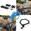 Antifurt pliabil cu suport prindere pe bicicleta, Fischer, 2 chei, 85 cm