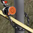 Antifurt pliabil mini pentru bicicleta, trotineta, scuter, 5 mm grosime otel 45 carbon inoxidabil, rezistent la taiere, inchidere cu cifru, West Biking, compact si durabil, lungime 88 cm